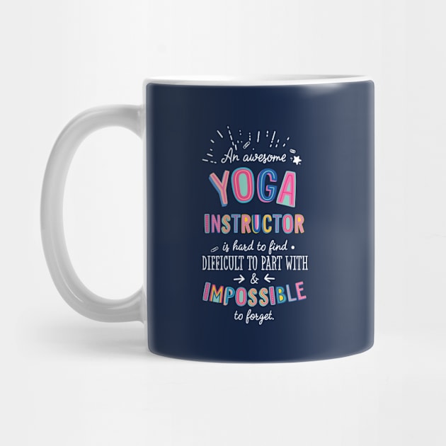 An awesome Yoga Instructor Gift Idea - Impossible to Forget Quote by BetterManufaktur